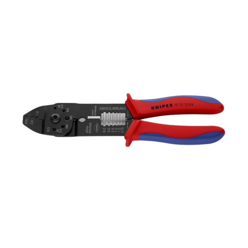 Knipex Multifunktionscrimpzange für unisolierte Steckverbindungen bis 2,5qmm