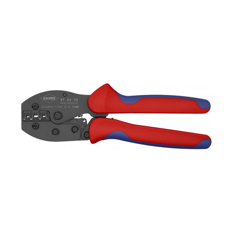 Knipex PreciForce Crimpzange für unisolierte Steckverbindungen bis 6,0qmm