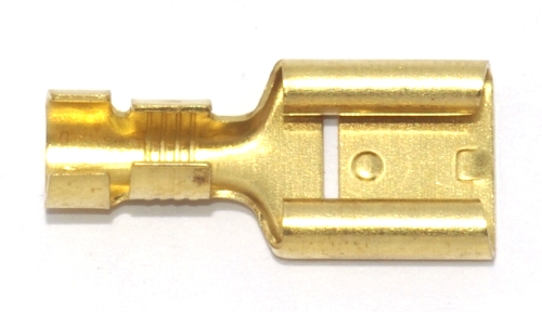 Flachsteckhülse 9,5mm 4,0-6,0qmm, Unisolierte Flachsteckverbindung, Kabelschuhe und Steckverbindungen