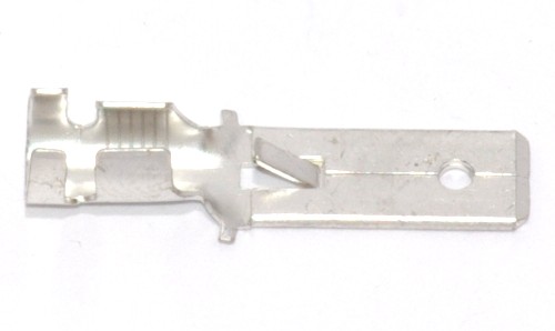 Flachstecker lang mit Rast 6,3mm 4,0-6,0qmm, Unisolierte  Flachsteckverbindung, Kabelschuhe und Steckverbindungen